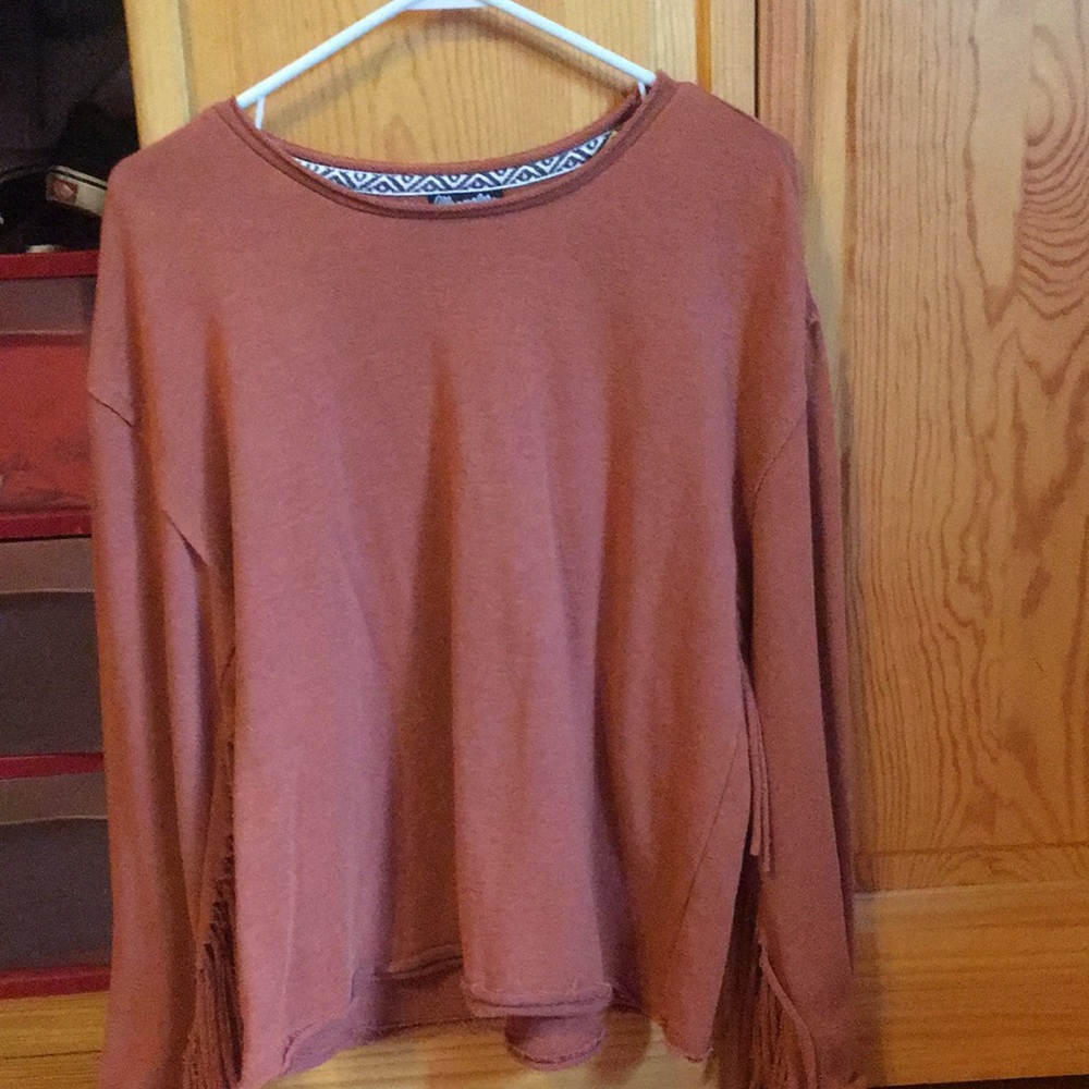 Wrangler fringe sweater